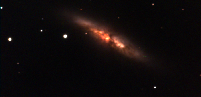 Starburst Gallaxy M82 imaged at BSU Observatory