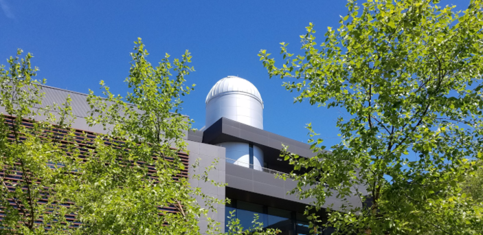 the Observatory on top of Science and Math Center